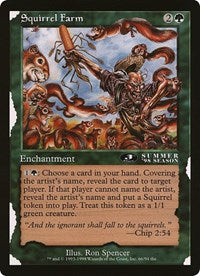 Squirrel Farm (Oversized) [Oversize Cards] MTG Single Magic: The Gathering | Red Claw Gaming