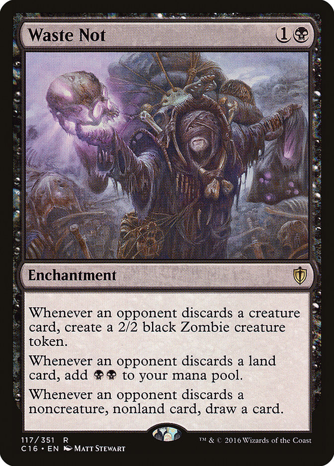 Waste Not [Commander 2016] MTG Single Magic: The Gathering | Red Claw Gaming
