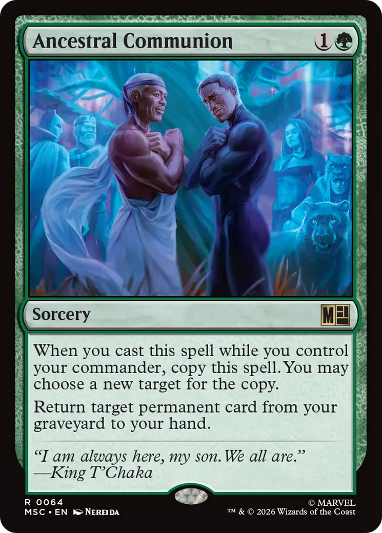 Ancestral Communion (Surge Foil) [Marvel Super Heroes Commander] MTG Single Magic: The Gathering | Red Claw Gaming