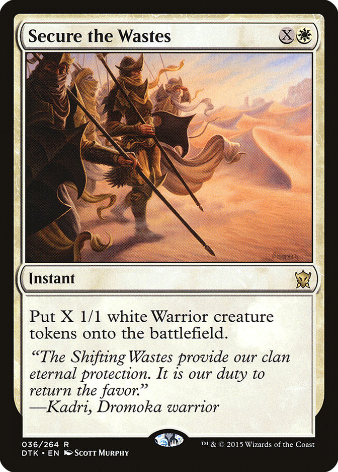 Secure the Wastes [Dragons of Tarkir] MTG Single Magic: The Gathering | Red Claw Gaming
