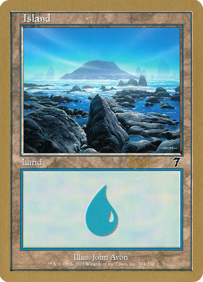 Island (shh334) (Sim Han How) [World Championship Decks 2002] MTG Single Magic: The Gathering | Red Claw Gaming