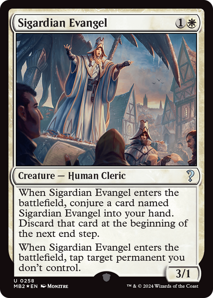 Sigardian Evangel [Mystery Booster 2] MTG Single Magic: The Gathering | Red Claw Gaming