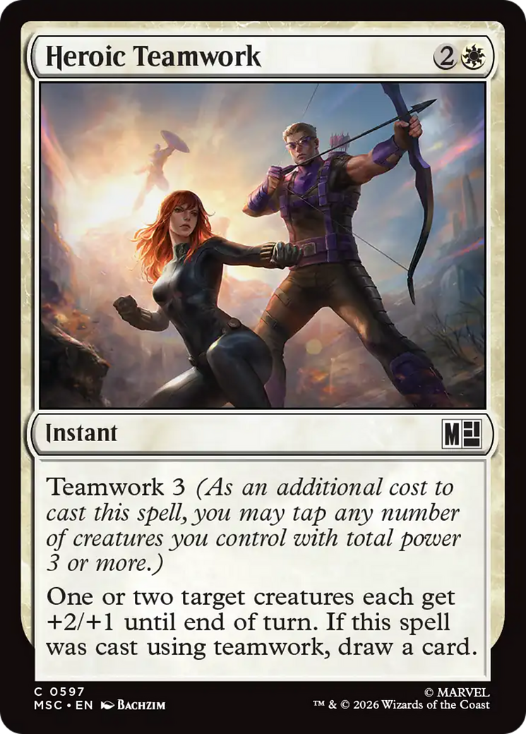 Heroic Teamwork [Marvel Super Heroes Commander] MTG Single Magic: The Gathering | Red Claw Gaming