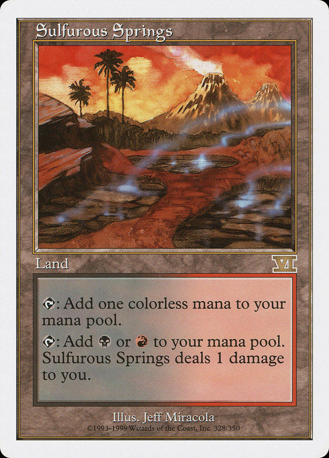 Sulfurous Springs [Classic Sixth Edition] MTG Single Magic: The Gathering | Red Claw Gaming