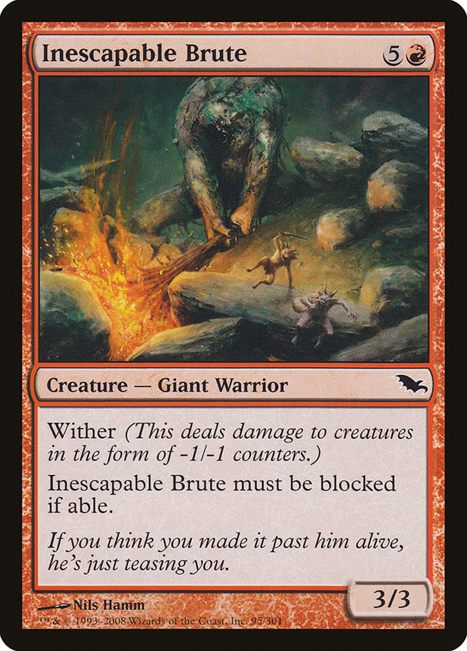 Inescapable Brute [Shadowmoor] MTG Single Magic: The Gathering | Red Claw Gaming