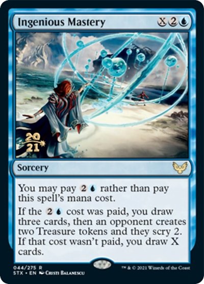Ingenious Mastery [Strixhaven: School of Mages Prerelease Promos] MTG Single Magic: The Gathering | Red Claw Gaming