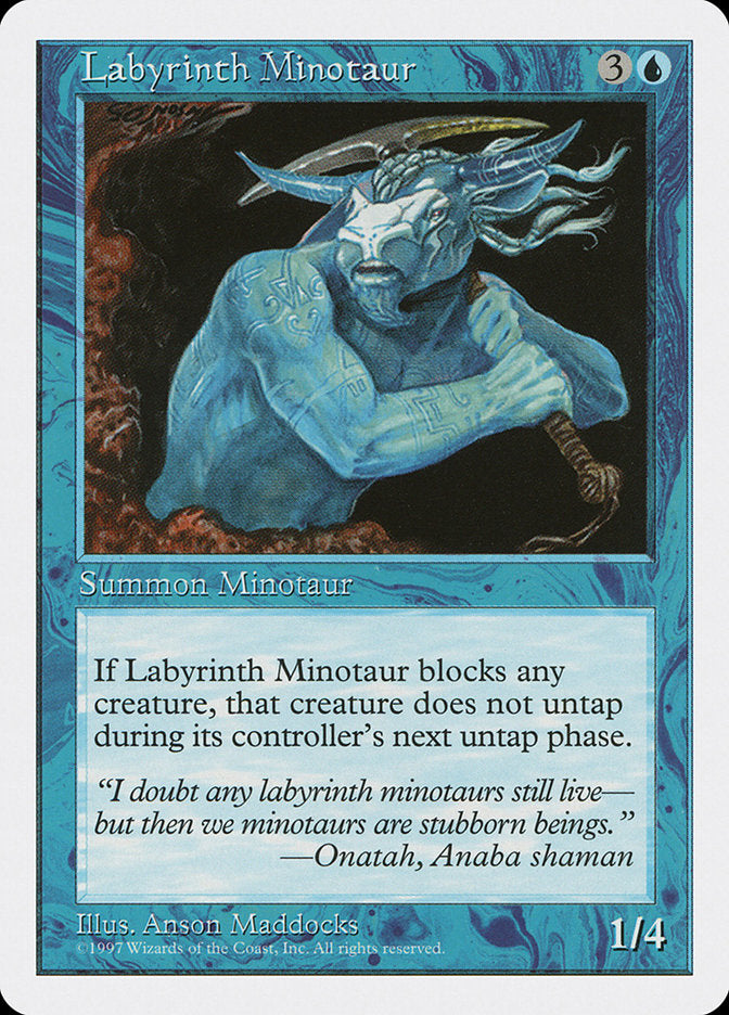 Labyrinth Minotaur [Fifth Edition] MTG Single Magic: The Gathering | Red Claw Gaming
