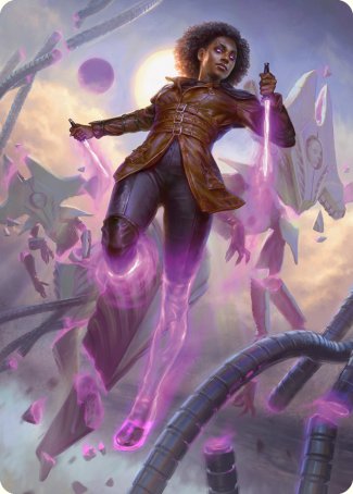 Kaya, Intangible Slayer Art Card [Phyrexia: All Will Be One Art Series] MTG Single Magic: The Gathering | Red Claw Gaming