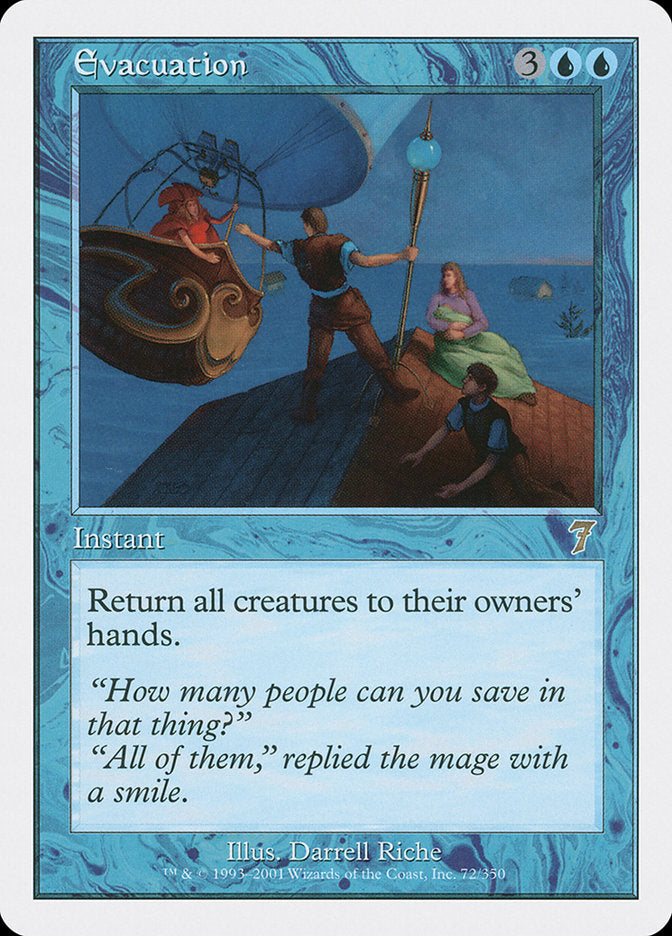 Evacuation [Seventh Edition] MTG Single Magic: The Gathering | Red Claw Gaming