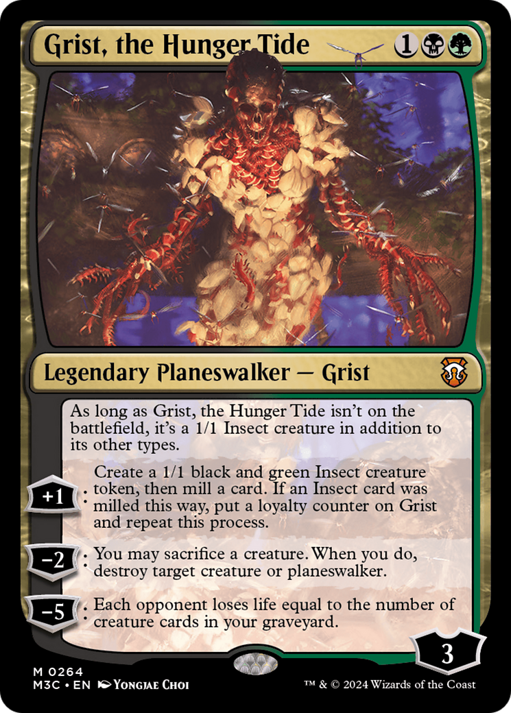 Grist, the Hunger Tide (Ripple Foil) [Modern Horizons 3 Commander] MTG Single Magic: The Gathering | Red Claw Gaming