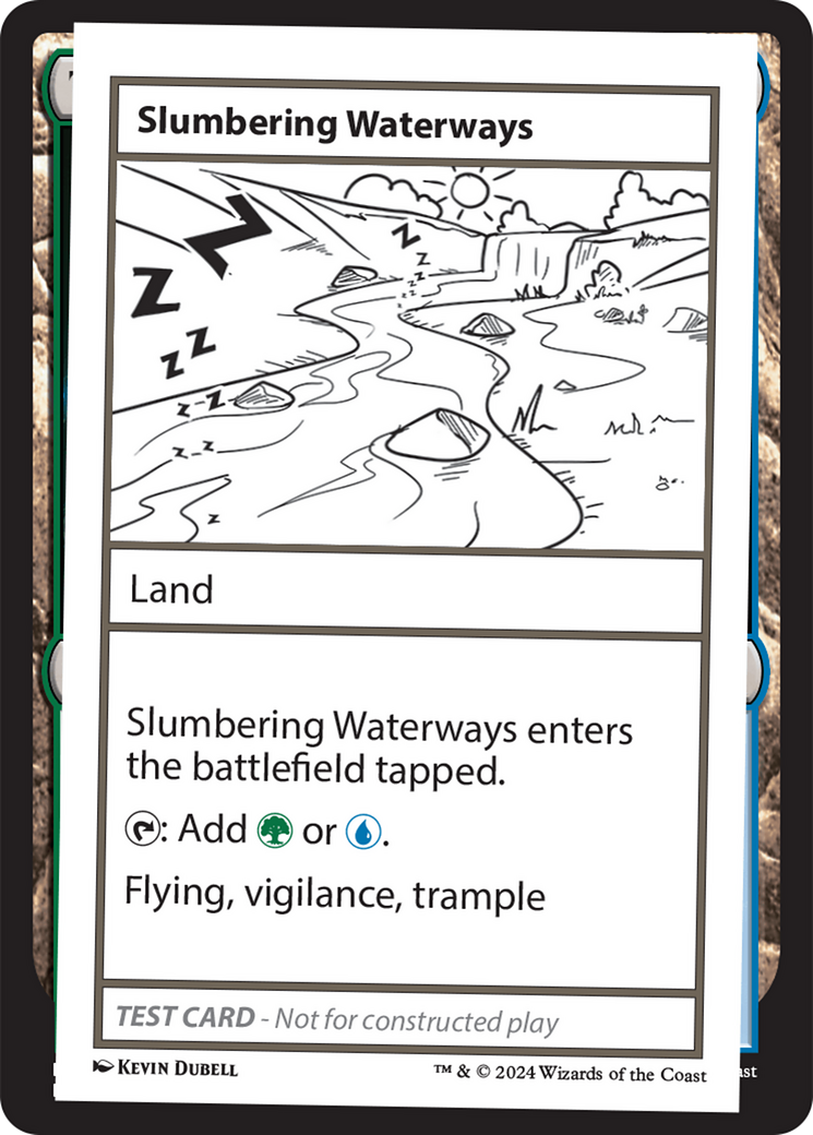 Slumbering Waterways [Mystery Booster 2 Playtest Cards] MTG Single Magic: The Gathering | Red Claw Gaming
