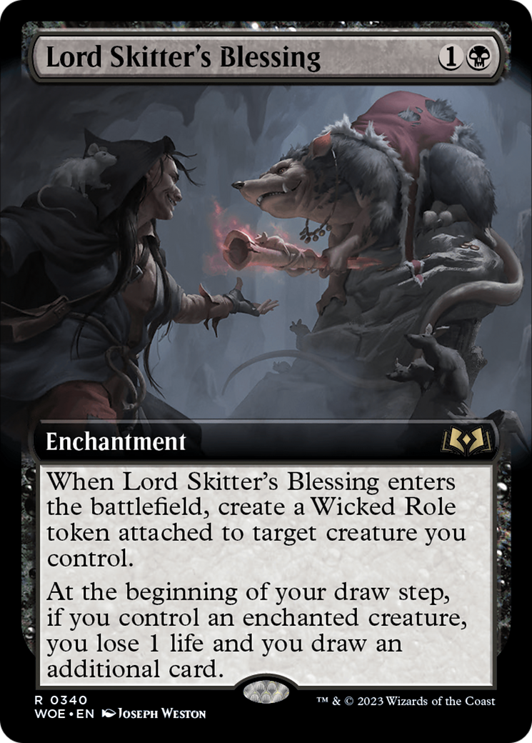 Lord Skitter's Blessing (Extended Art) [Wilds of Eldraine] MTG Single Magic: The Gathering    | Red Claw Gaming