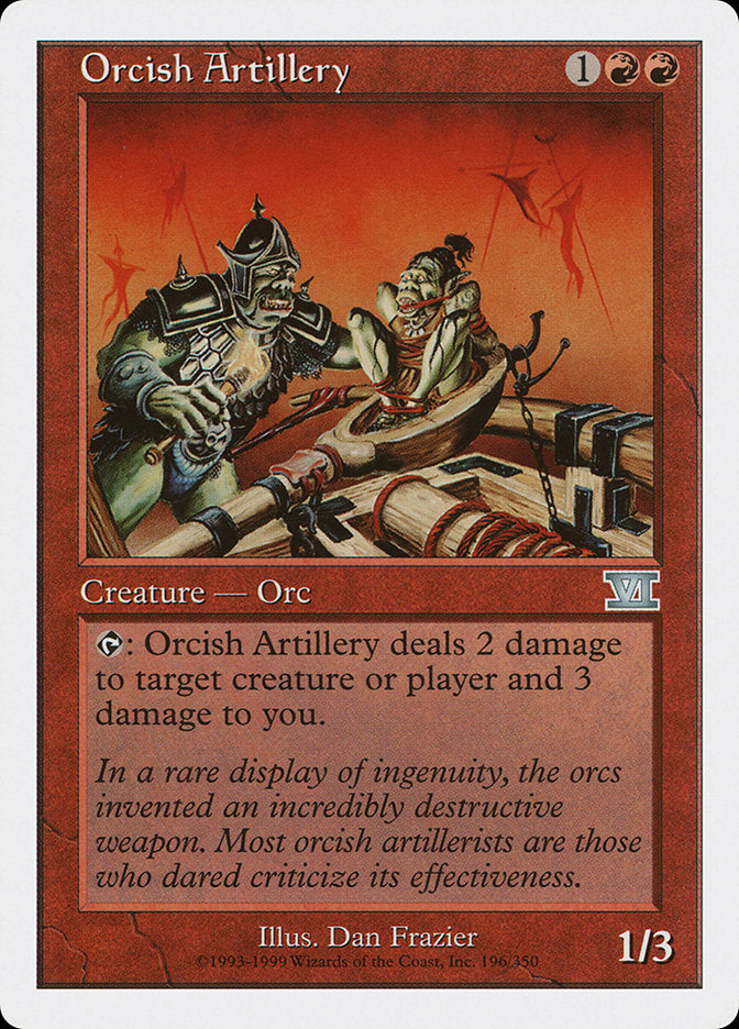 Orcish Artillery [Classic Sixth Edition] MTG Single Magic: The Gathering | Red Claw Gaming