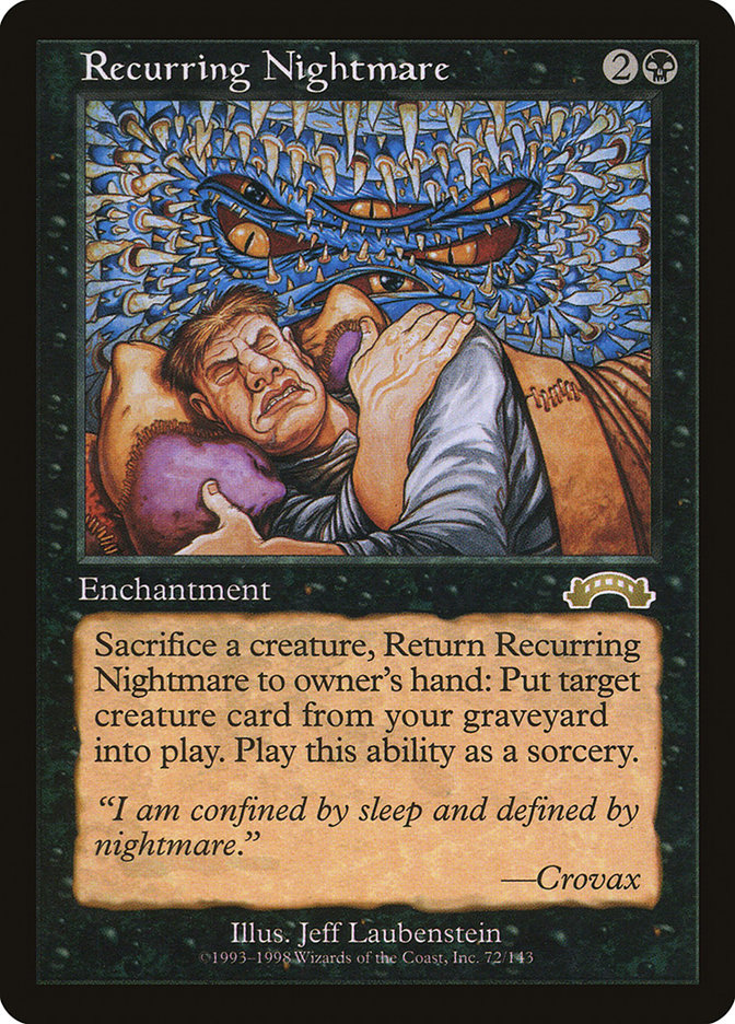 Recurring Nightmare [Exodus] MTG Single Magic: The Gathering | Red Claw Gaming