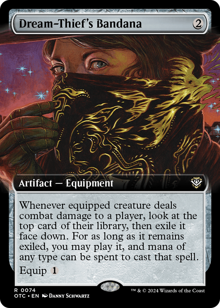 Dream-Thief's Bandana (Extended Art) [Outlaws of Thunder Junction Commander] MTG Single Magic: The Gathering | Red Claw Gaming