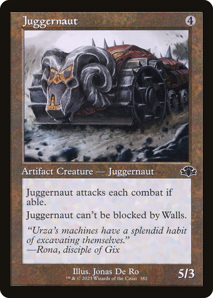 Juggernaut (Retro) [Dominaria Remastered] MTG Single Magic: The Gathering | Red Claw Gaming