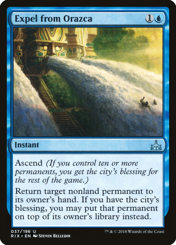 Expel from Orazca [Rivals of Ixalan] MTG Single Magic: The Gathering | Red Claw Gaming