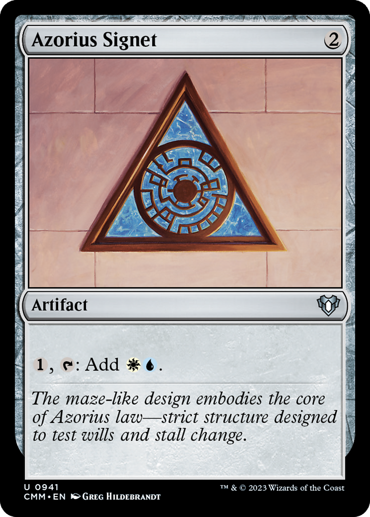 Azorius Signet [Commander Masters] MTG Single Magic: The Gathering | Red Claw Gaming