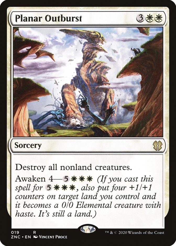 Planar Outburst [Zendikar Rising Commander] MTG Single Magic: The Gathering | Red Claw Gaming