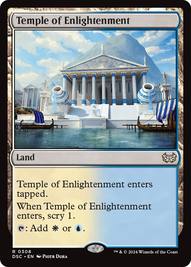 Temple of Enlightenment [Duskmourn: House of Horror Commander] MTG Single Magic: The Gathering | Red Claw Gaming