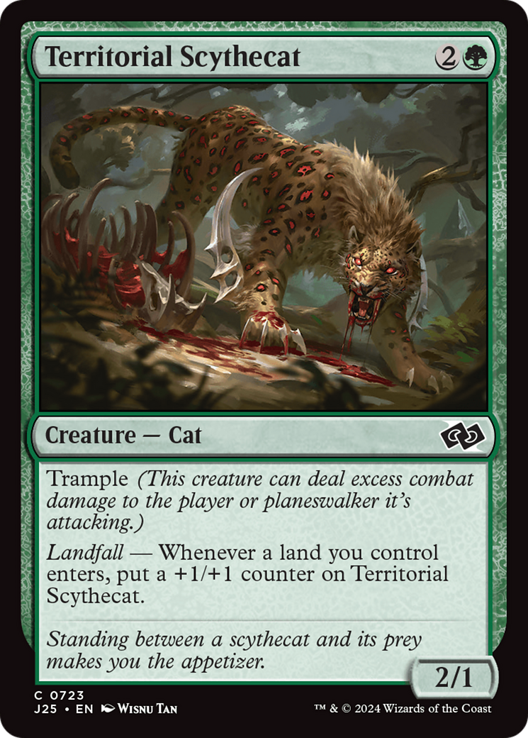 Territorial Scythecat [Foundations Jumpstart] MTG Single Magic: The Gathering | Red Claw Gaming