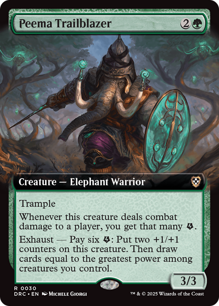 Peema Trailblazer (Extended Art) [Aetherdrift Commander] MTG Single Magic: The Gathering | Red Claw Gaming