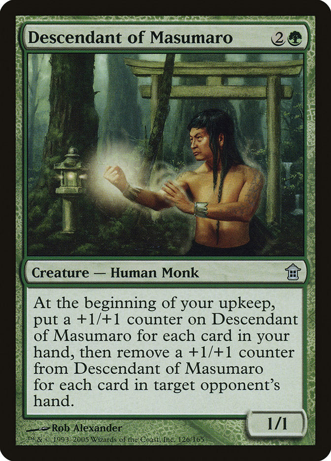 Descendant of Masumaro [Saviors of Kamigawa] MTG Single Magic: The Gathering    | Red Claw Gaming