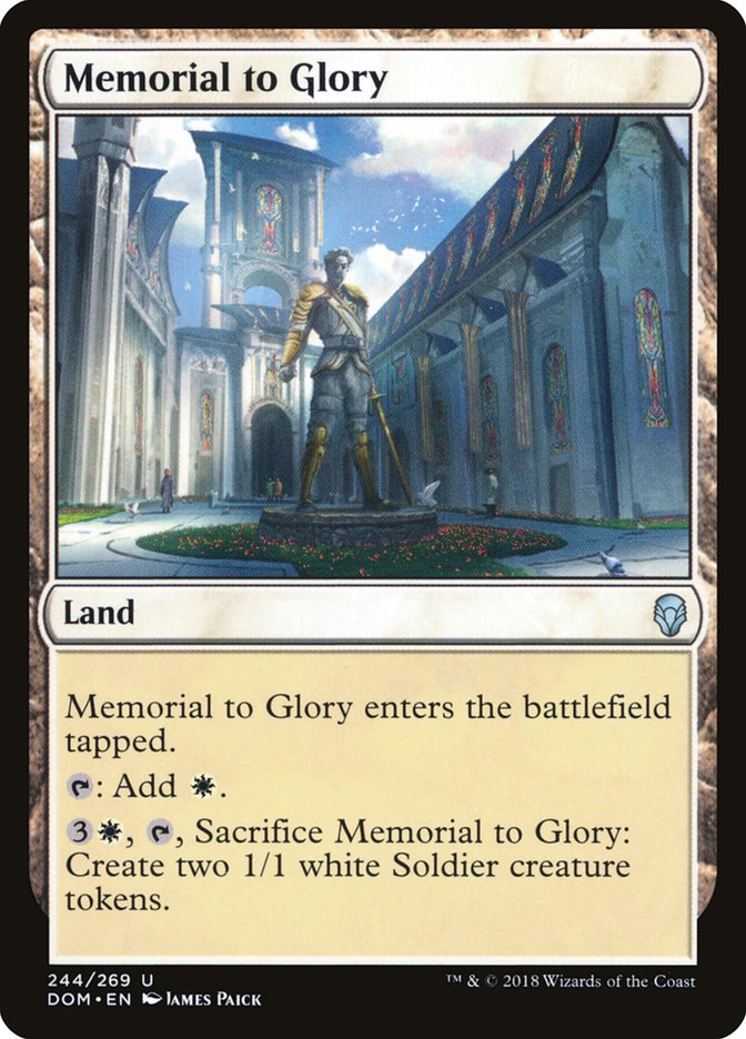 Memorial to Glory [Dominaria] MTG Single Magic: The Gathering | Red Claw Gaming