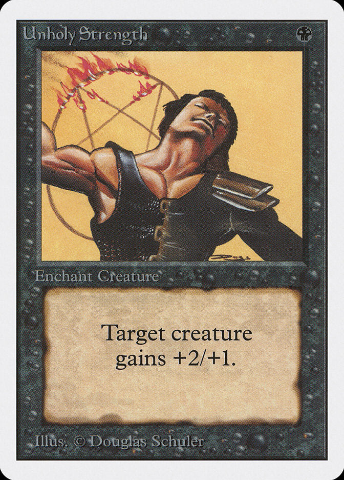 Unholy Strength [Unlimited Edition] MTG Single Magic: The Gathering | Red Claw Gaming
