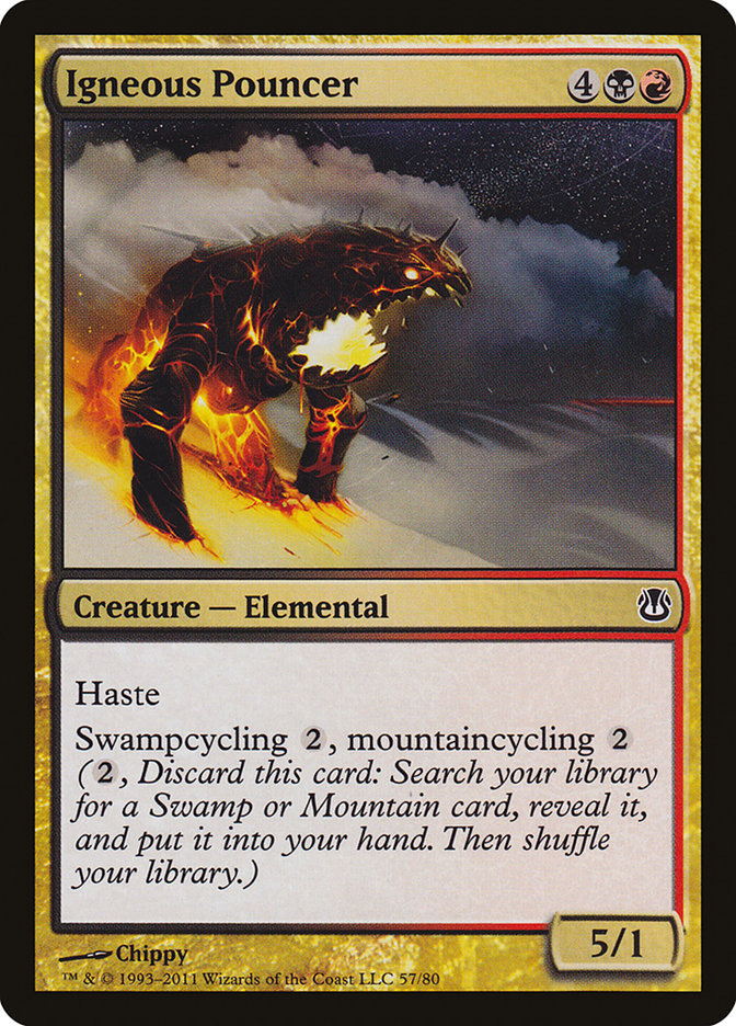 Igneous Pouncer [Duel Decks: Ajani vs. Nicol Bolas] MTG Single Magic: The Gathering | Red Claw Gaming
