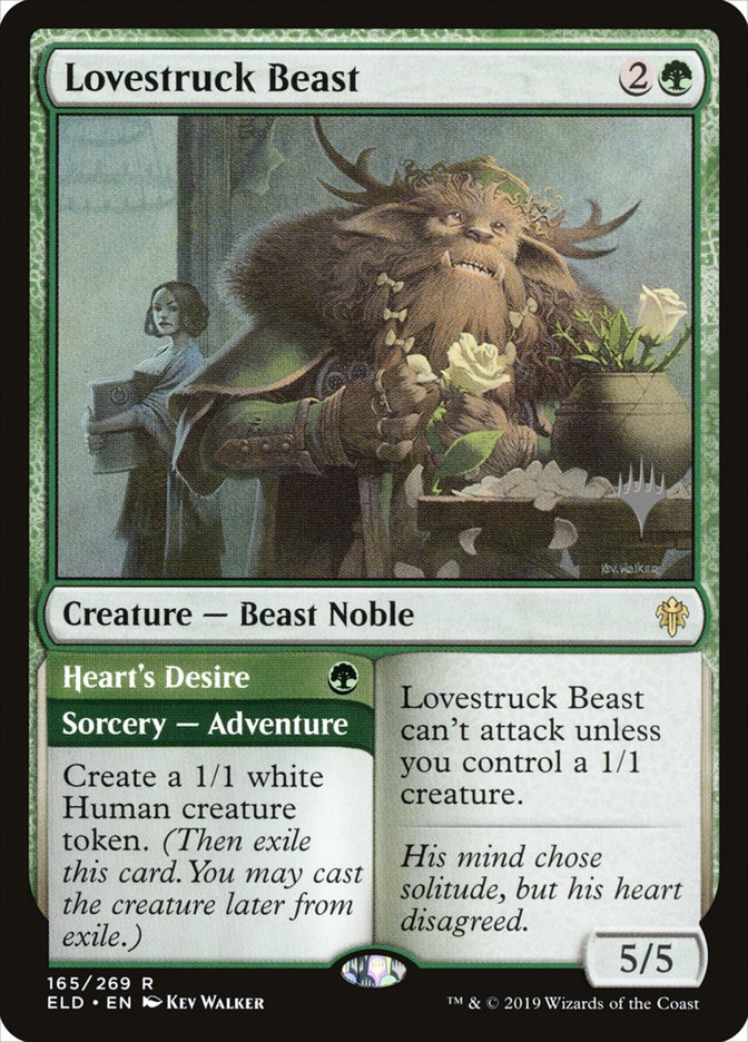 Lovestruck Beast // Heart's Desire (Promo Pack) [Throne of Eldraine Promos] MTG Single Magic: The Gathering | Red Claw Gaming