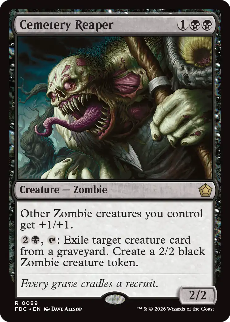 Cemetery Reaper [Foundations Commander] | Red Claw Gaming