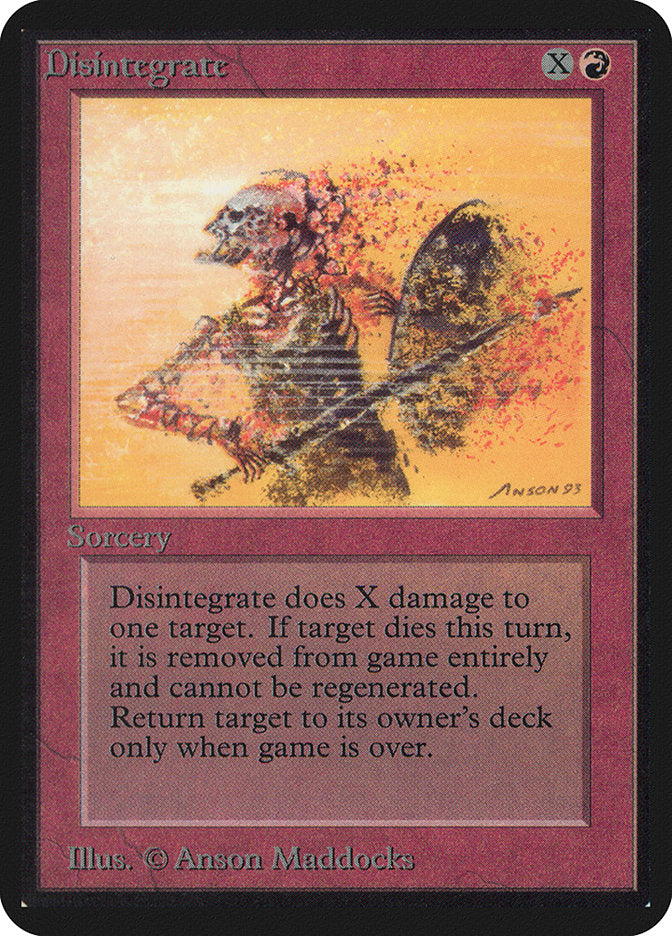 Disintegrate [Alpha Edition] MTG Single Magic: The Gathering | Red Claw Gaming