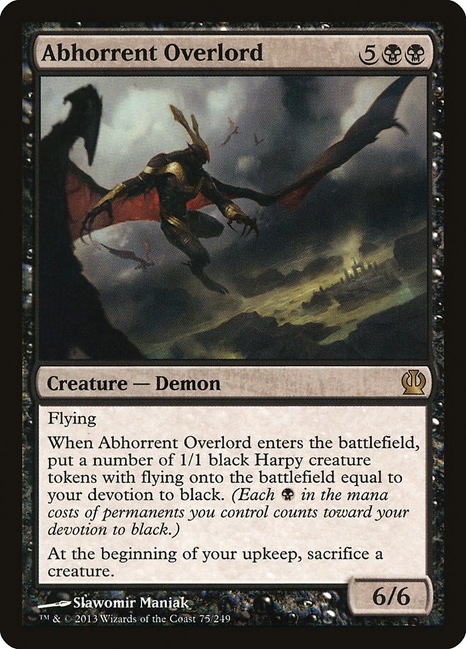 Abhorrent Overlord [Theros] MTG Single Magic: The Gathering | Red Claw Gaming