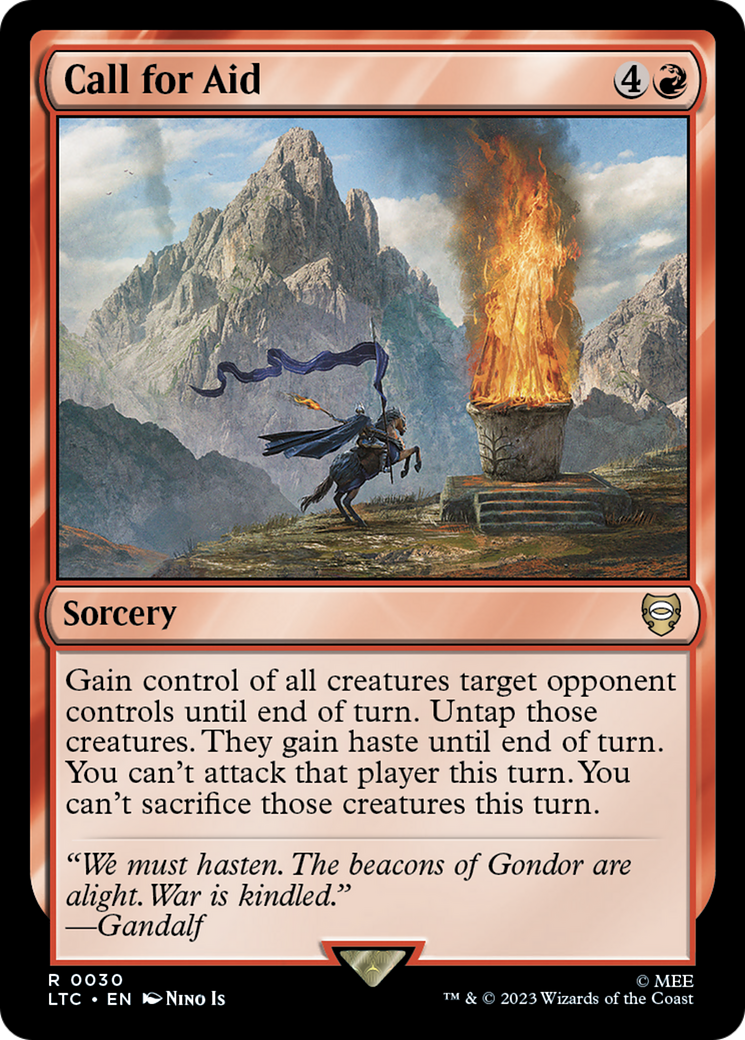 Call for Aid [The Lord of the Rings: Tales of Middle-Earth Commander] MTG Single Magic: The Gathering | Red Claw Gaming