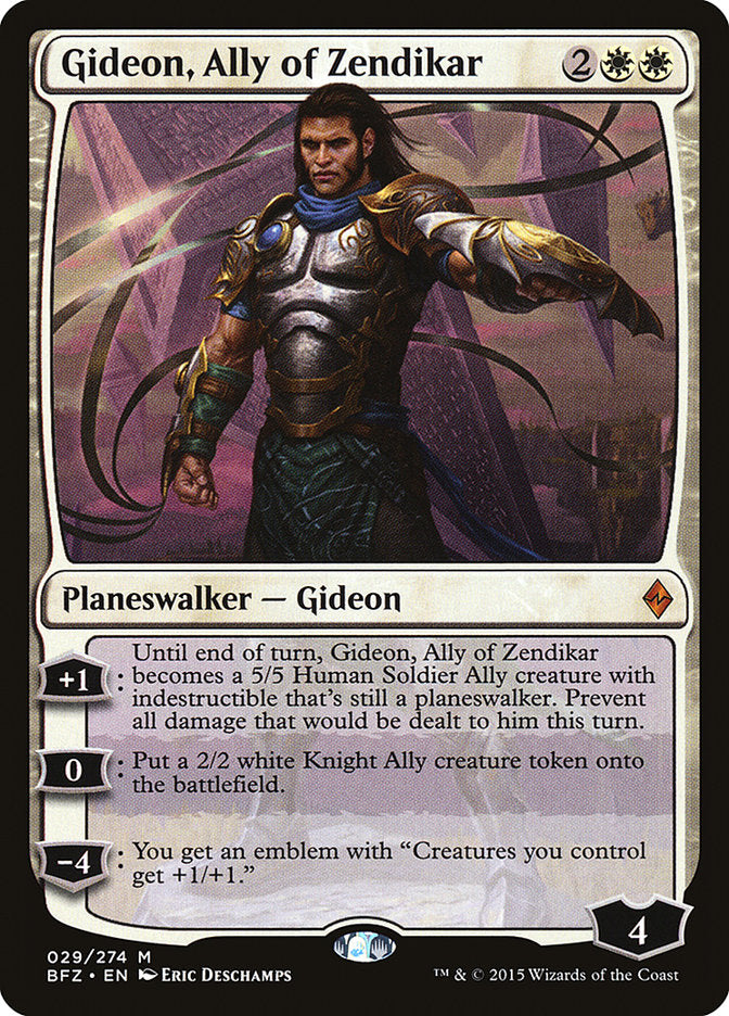 Gideon, Ally of Zendikar [Battle for Zendikar] MTG Single Magic: The Gathering | Red Claw Gaming