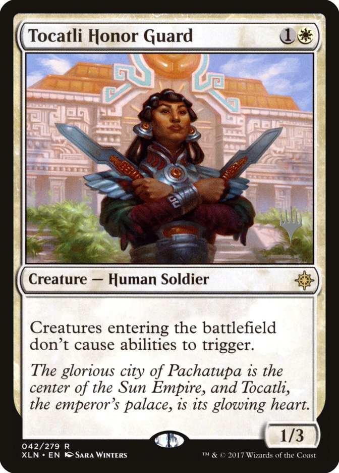 Tocatli Honor Guard (Promo Pack) [Ixalan Promos] MTG Single Magic: The Gathering | Red Claw Gaming