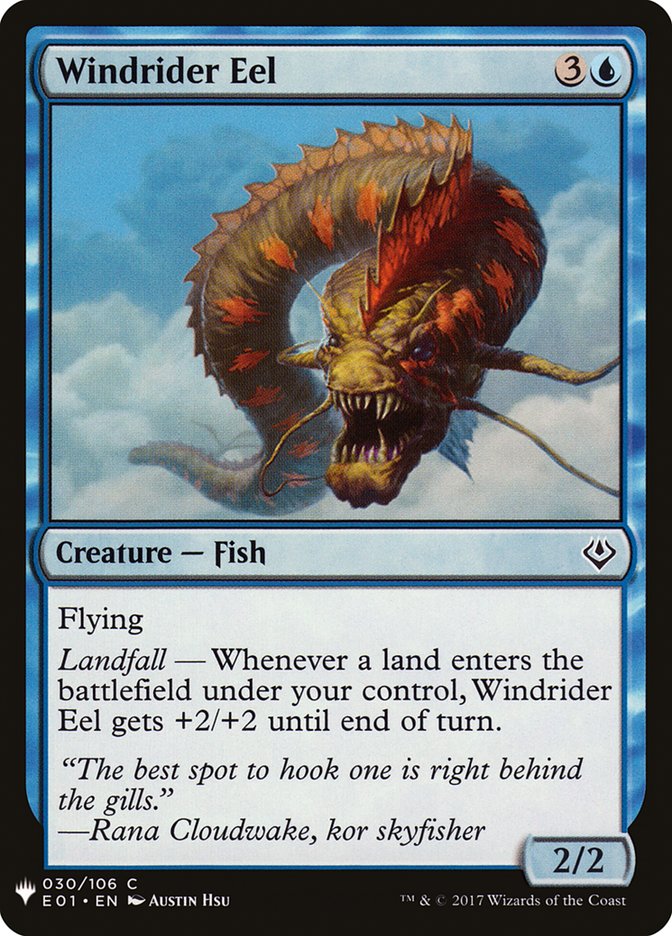 Windrider Eel [Mystery Booster] MTG Single Magic: The Gathering | Red Claw Gaming