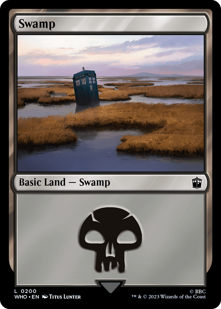 Swamp (0200) [Doctor Who] MTG Single Magic: The Gathering | Red Claw Gaming