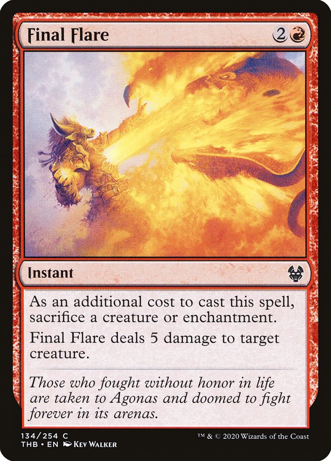 Final Flare [Theros Beyond Death] MTG Single Magic: The Gathering | Red Claw Gaming