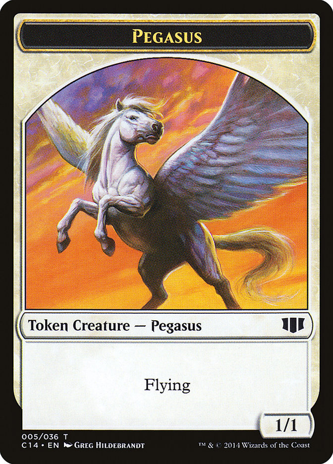 Kor Soldier // Pegasus Double-Sided Token [Commander 2014 Tokens] MTG Single Magic: The Gathering | Red Claw Gaming