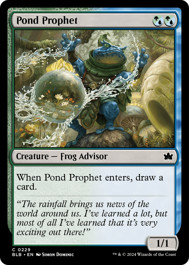 Pond Prophet [Bloomburrow] MTG Single Magic: The Gathering | Red Claw Gaming