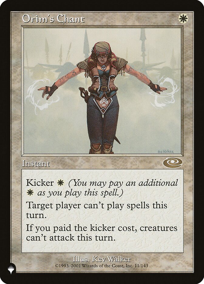 Orim's Chant [The List] MTG Single Magic: The Gathering | Red Claw Gaming