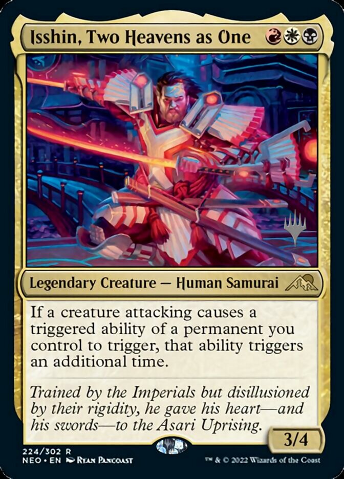 Isshin, Two Heavens as One (Promo Pack) [Kamigawa: Neon Dynasty Promos] MTG Single Magic: The Gathering | Red Claw Gaming