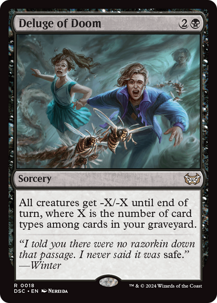 Deluge of Doom [Duskmourn: House of Horror Commander] MTG Single Magic: The Gathering | Red Claw Gaming