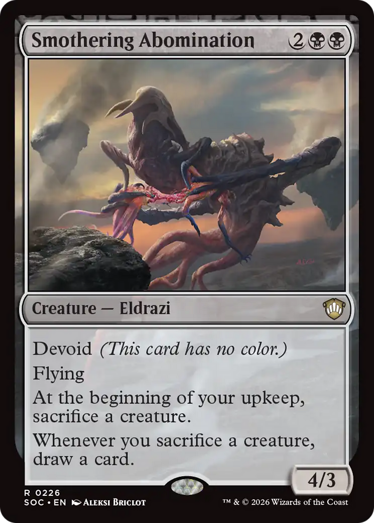 Smothering Abomination [Secrets of Strixhaven Commander] MTG Single Magic: The Gathering | Red Claw Gaming