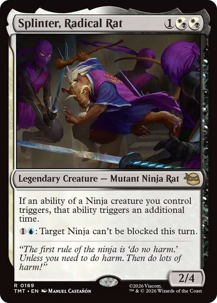 Splinter, Radical Rat [Teenage Mutant Ninja Turtles] MTG Single Magic: The Gathering | Red Claw Gaming