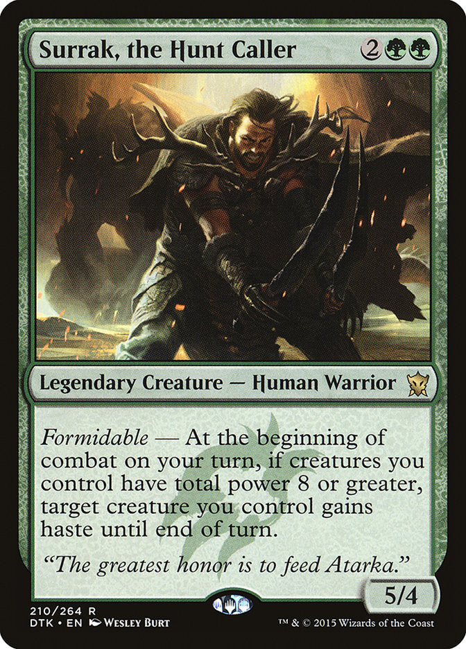 Surrak, the Hunt Caller [Dragons of Tarkir] MTG Single Magic: The Gathering | Red Claw Gaming