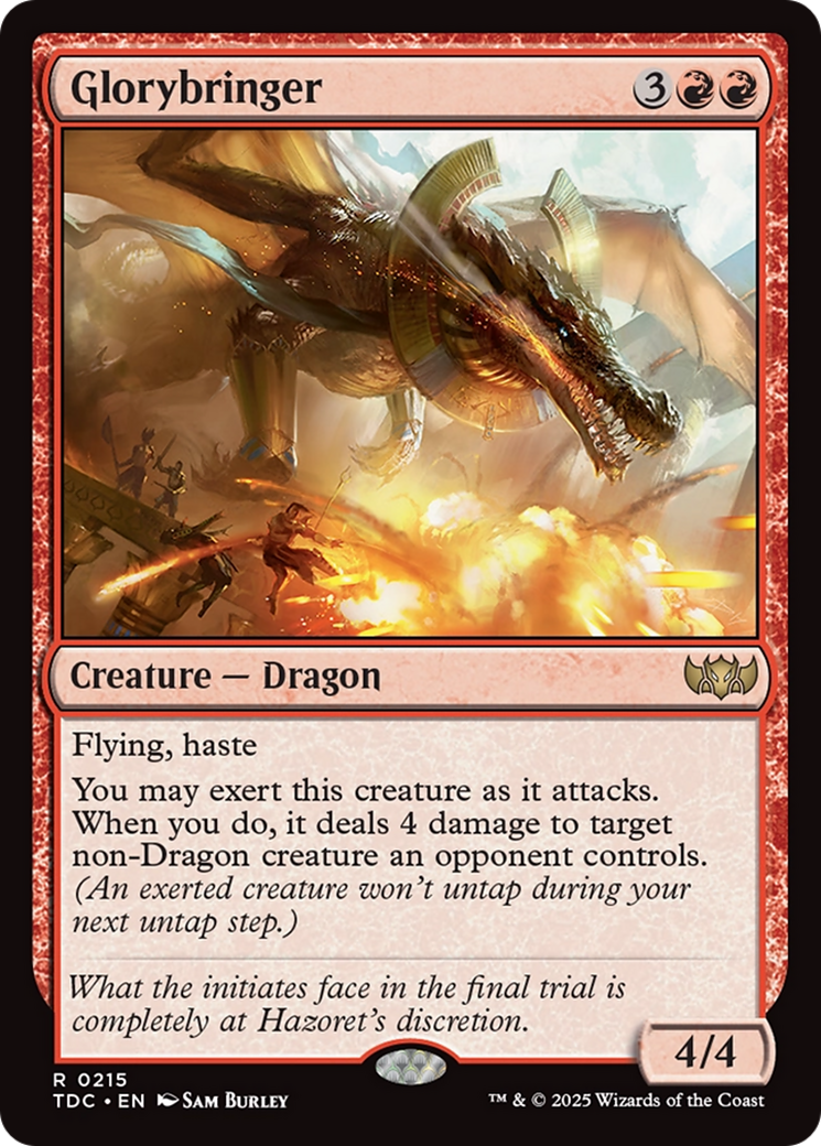 Glorybringer [Tarkir: Dragonstorm Commander] MTG Single Magic: The Gathering | Red Claw Gaming