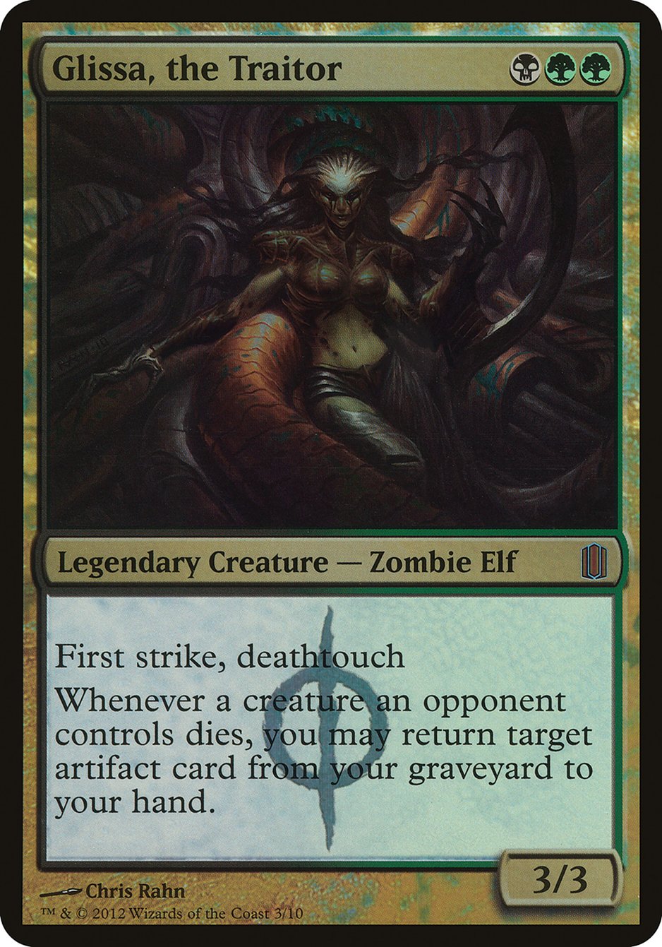 Glissa, the Traitor (Oversized) [Commander's Arsenal Oversized] MTG Single Magic: The Gathering | Red Claw Gaming
